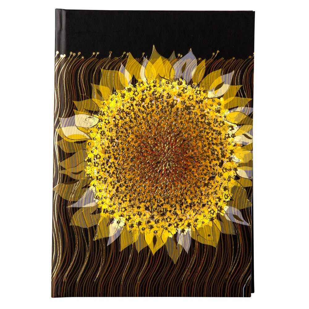 Agenda A5 embosata Starry Sunflower