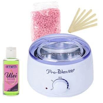 Kit epilare cu ceara granule rose 500 g Kit epilare cu ceara granule rose 500 g