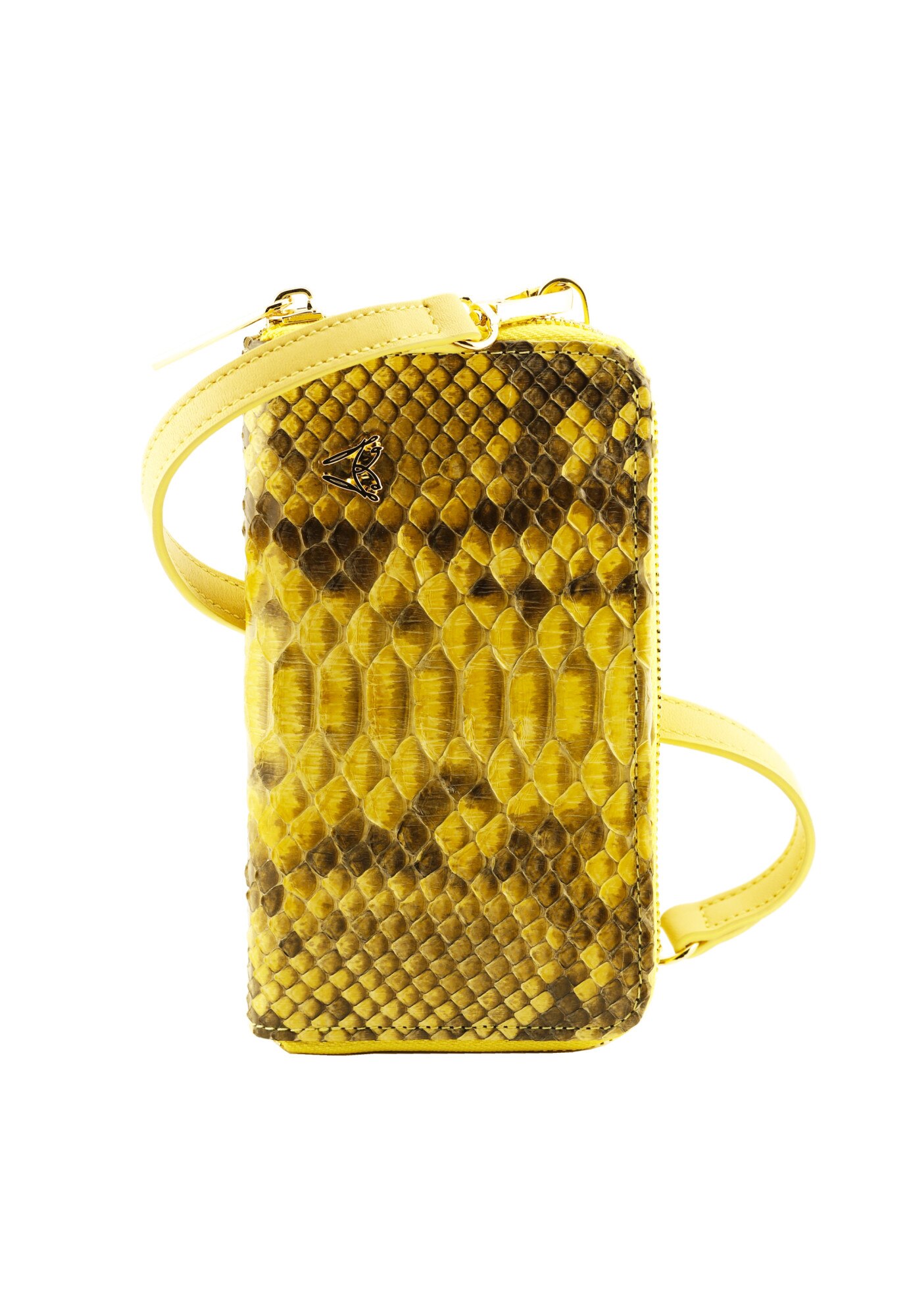 Portofel Dama Piele naturala de Piton, AMALIA, GHIBLI, Galben