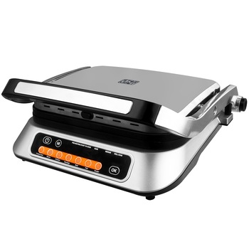 Gratar electric Star-Light DGD-2107SS, 2100W, 6 programe automate de gatit, Senzor automat pentru gatit, Inox Gratar electric Star-Light DGD-2107SS, 2100W, 6 programe automate de gatit, Senzor automat pentru gatit, Inox