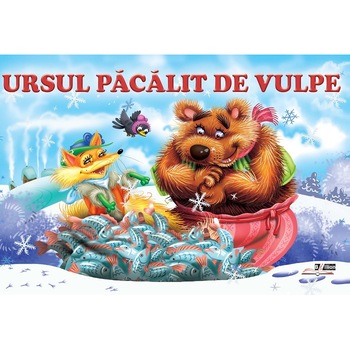 Ursul pacalit de vulpe - Carton. Ion Creanga Ursul pacalit de vulpe - Carton. Ion Creanga