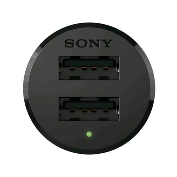 Incarcator auto Sony AN430, Cablu USB Type C inlus, 4.8A, Black Incarcator auto Sony AN430, Cablu USB Type C inlus, 4.8A, Black