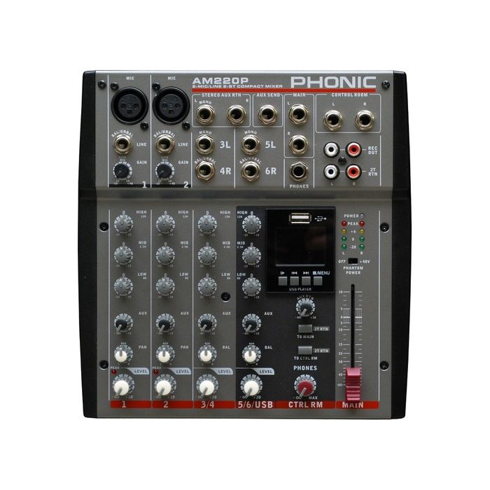 Mixer Analog Phonic AM 220P