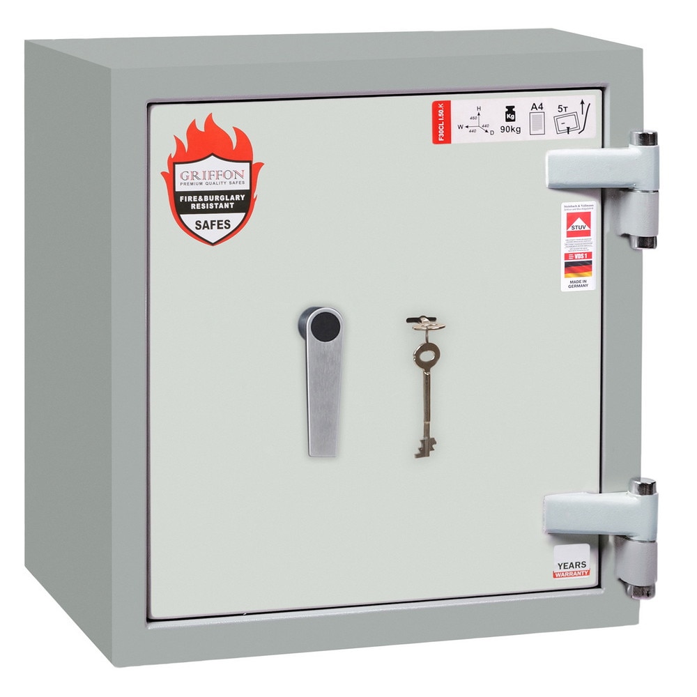 Seif certificat EN 1143-1 Grad I,antiefractie, inchidere cheie , 460x440x440 mm,F.30CLI.50.K