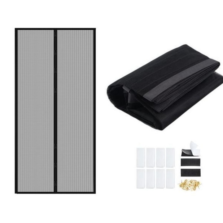 Plasa Usa cu Inchidere Magnetica Magic Mesh pentru Tantari, Muste sau Alte Insecte, Dimensiuni 210x105cm