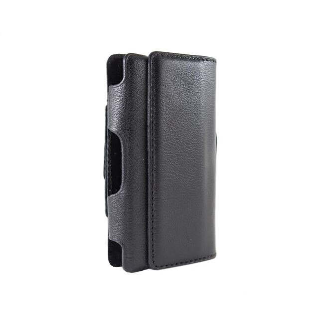 Husa Toc Curea SAMSUNG GALAXY M21, Piele Naturala 100%, Culoare Neagra, Agatatoare Curea