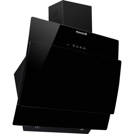 Hota Incorporabila decorativa Hausberg HB-1385, Putere de absorbtie 650 mc/h, 60 cm, Touch control, Filtru aluminiu, Negru
