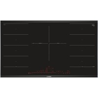 Plita incorporabila Bosch Seria 8 PXV975DV1E, Inductie, 5 zone de gatit, FlexInduction, PerfectFry, HomeConnect, Conectivitate hota, 90 cm, Negru