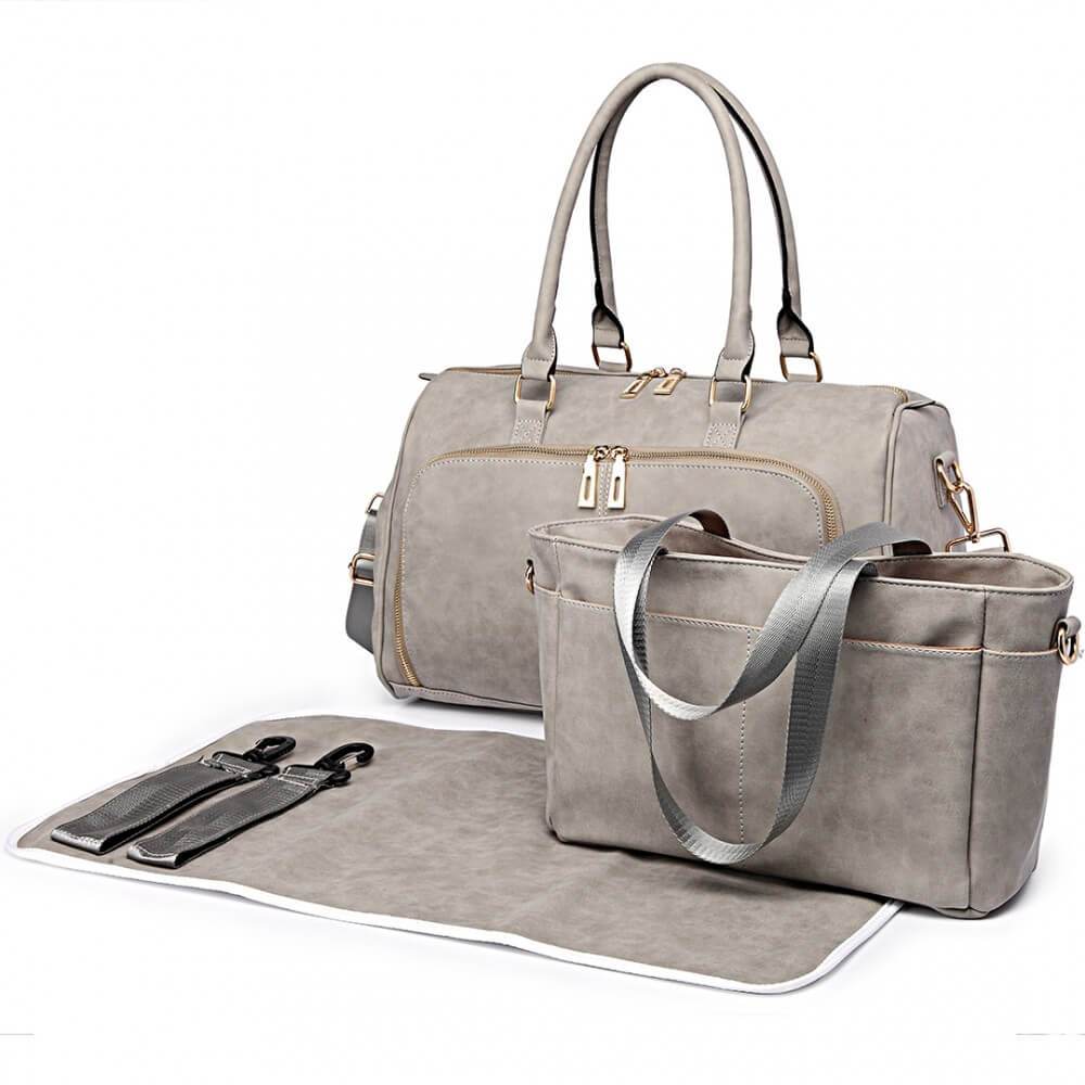 Set genti multifunctionale mamici Gugu, Gri deschis