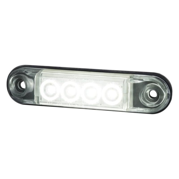 Mérőlámpa 78x22, LED, fehér, vékony 12-24V, LD2327 Horpol