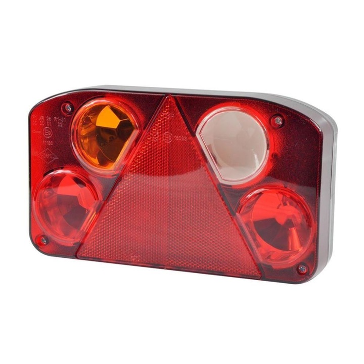 Lampa spate, 232x138, 6 functii, cu triunghi, ceata si mers inapoi, stanga, tipHor68 LZT810 Horpol