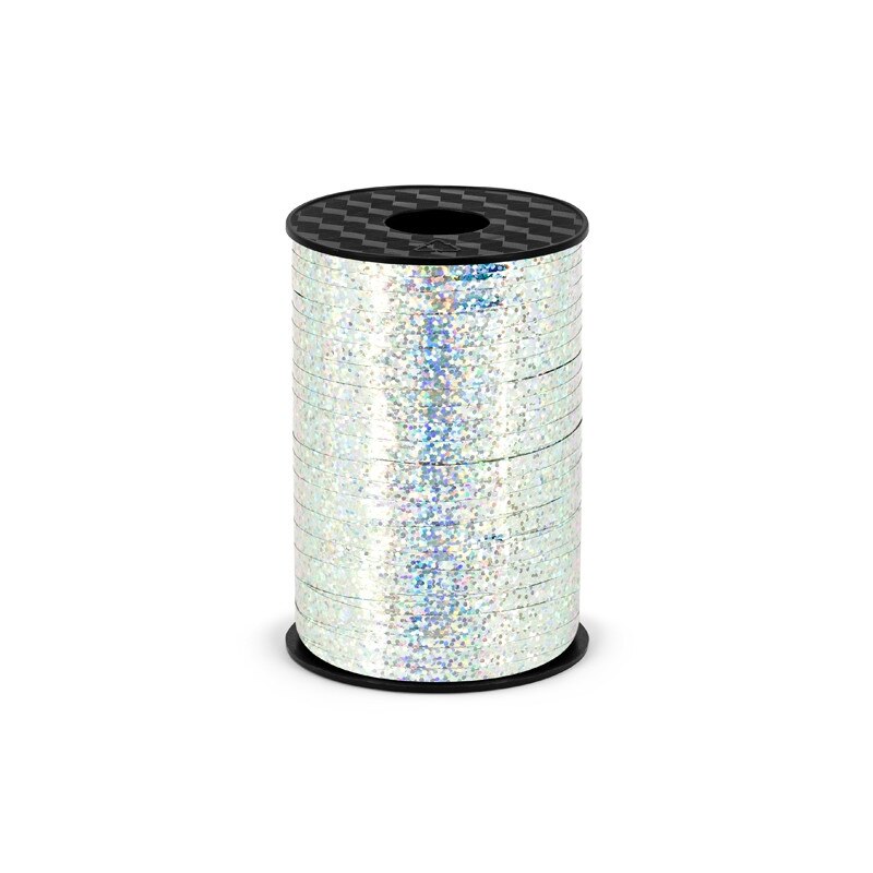 Rafie metalizata, Argintiu, holografic, 5mm x 225m