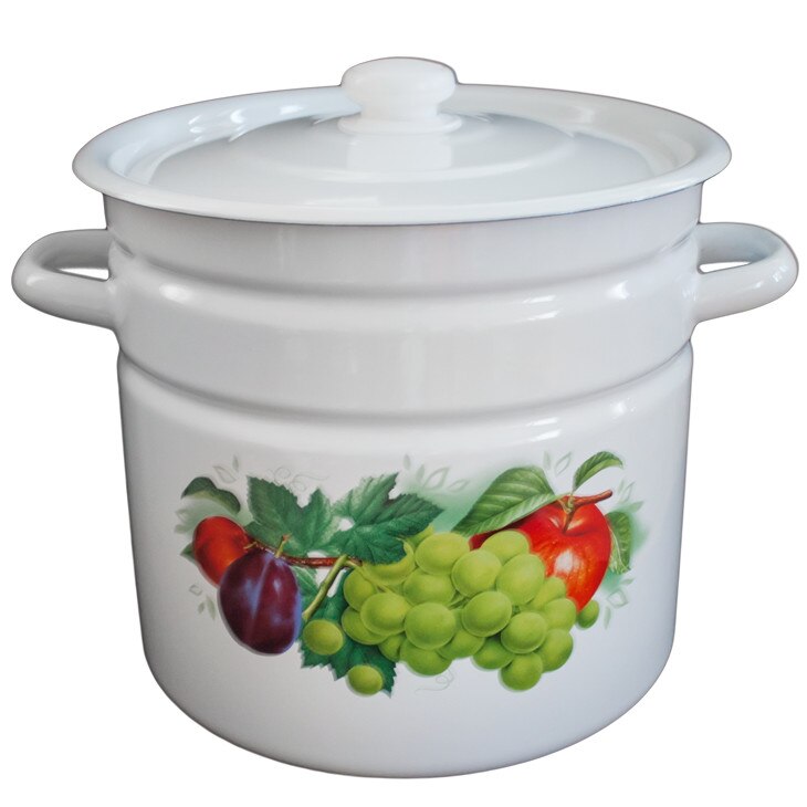 Oala DARI LETA emailata cu capac 12L otel carbon