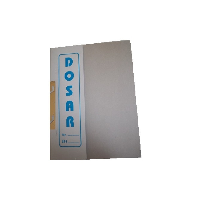Dosar Incopciat 1/2 cu Gheara din Carton Alb, Format A4, Greutate 220 g/m²