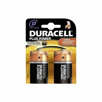 Baterii alcaline Duracell Plus Power MN1300, R20,D blister de 2 buc Baterii alcaline Duracell Plus Power MN1300, R20,D blister de 2 buc