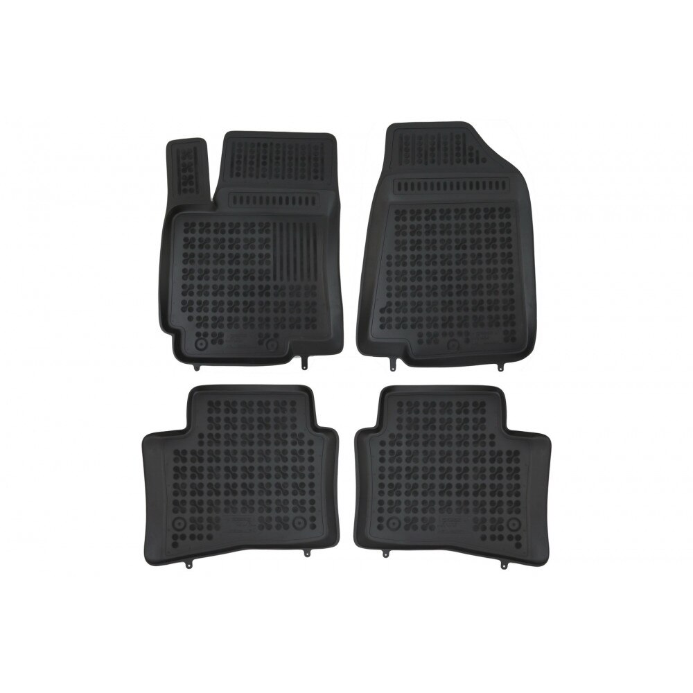 Set 4 Covorase Presuri Auto Rezaw-Plast, Negru, din Cauciuc KIA Rio III (2011-2017)