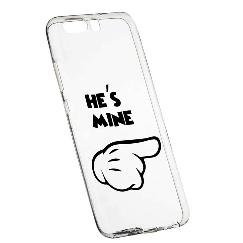 Husa Silicon, Transparent, Slim, He's Mine, 105, Huawei Y6 2018