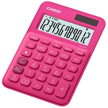Calculator de Birou Casio Ms-20Uc, Mediu, 12 Digit, Rosu Calculator de Birou Casio Ms-20Uc, Mediu, 12 Digit, Rosu