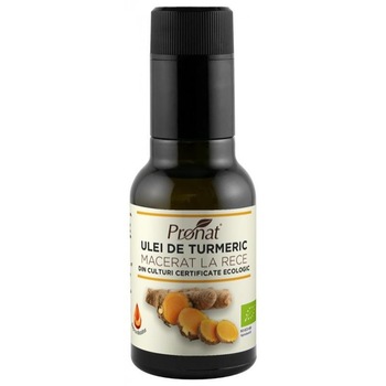 Ulei de Turmeric Macerat la Rece Bio 100ml Pronat Ulei de Turmeric Macerat la Rece Bio 100ml Pronat