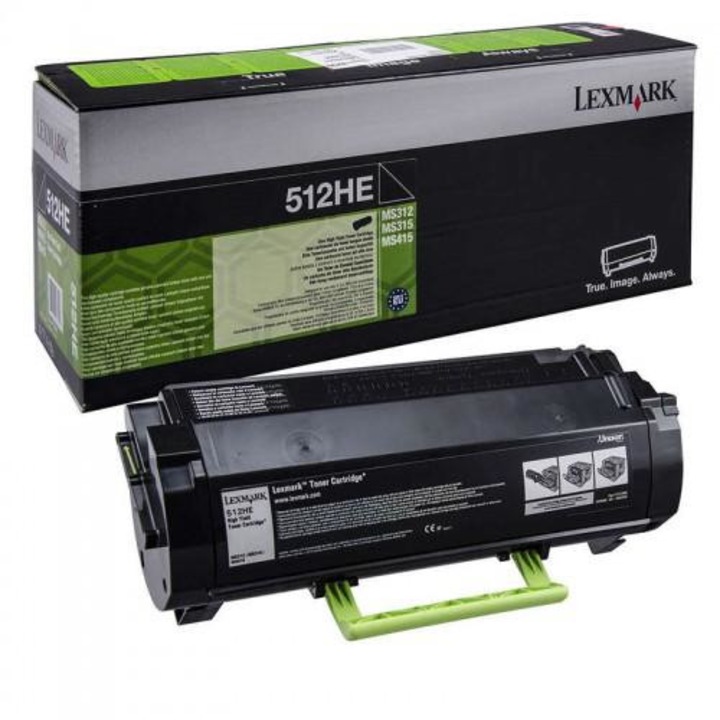 Lexmark 51F2H0E tonerkazetta, fekete, 5k nagy kapacitású, MS312DN, MS415DN