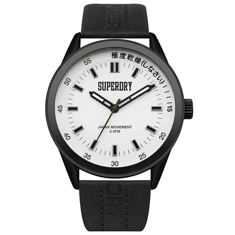 Ceas barbati, Superdry, negru/alb, SYG207BB