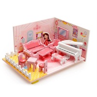 Mobilier din lemn pentru papusi Krista®, Musical Living - Sufrageria