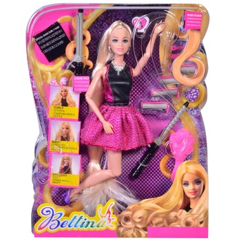 Papusa cu coafor + accesorii pentru fete, aranjat par papusi Papusa cu coafor + accesorii pentru fete, aranjat par papusi