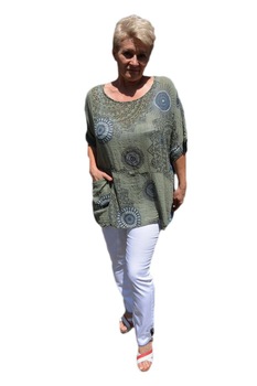 Bluza casual ,asimetrica cu buzunare, D&J Exclusive, Verde inchis Bluza casual ,asimetrica cu buzunare, D&J Exclusive, Verde inchis