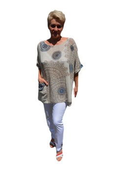 Bluza casual ,asimetrica cu buzunare, D&J Exclusive, Bej Bluza casual ,asimetrica cu buzunare, D&J Exclusive, Bej