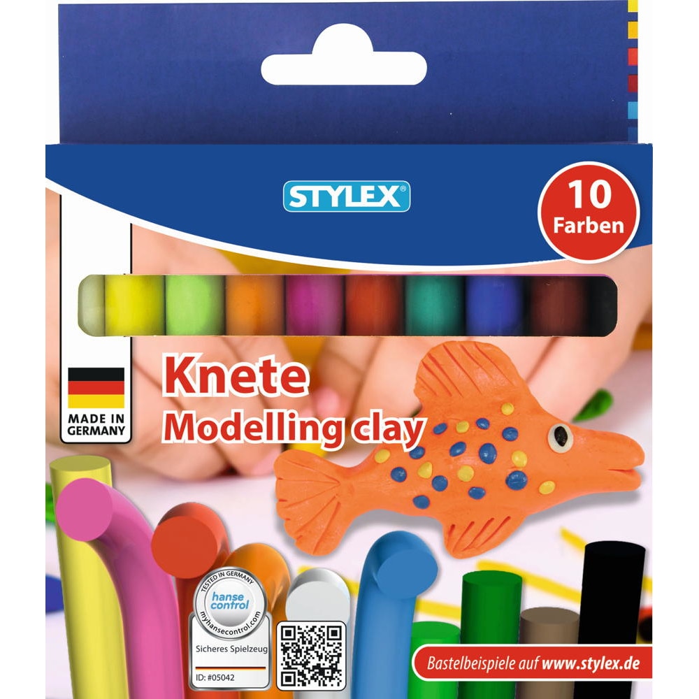 Plastilina Stylex 10 culori/set