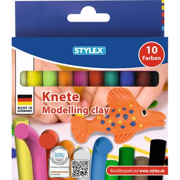 Plastilina Stylex 10 culori/set Plastilina Stylex 10 culori/set