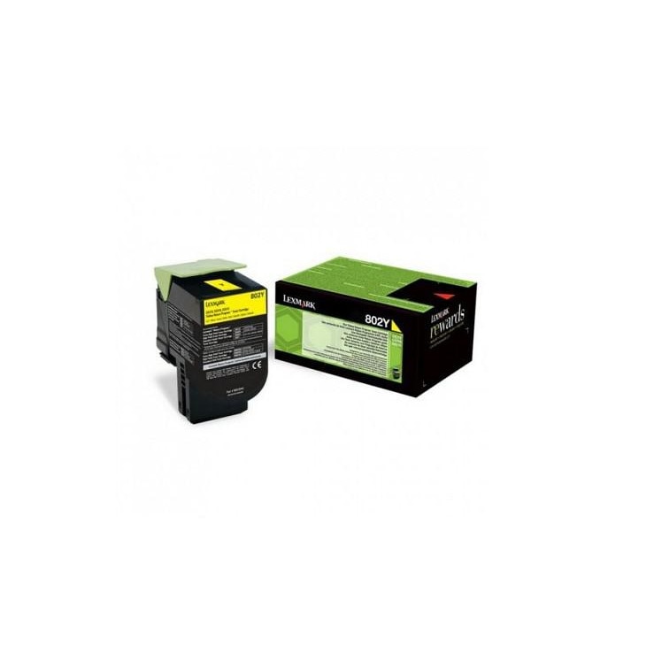 Cartus toner Lexmark 80C20YE, yellow, 1 k, - CX510de, CX410de, CX410e, CX510dhe, CX510dthe, CX410dte, CX310dn, CX310n.