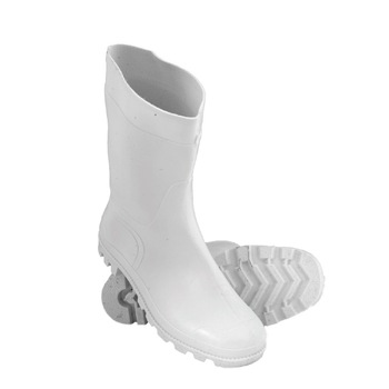 Cizme PVC, albe, marime 46 Cizme PVC, albe, marime 46