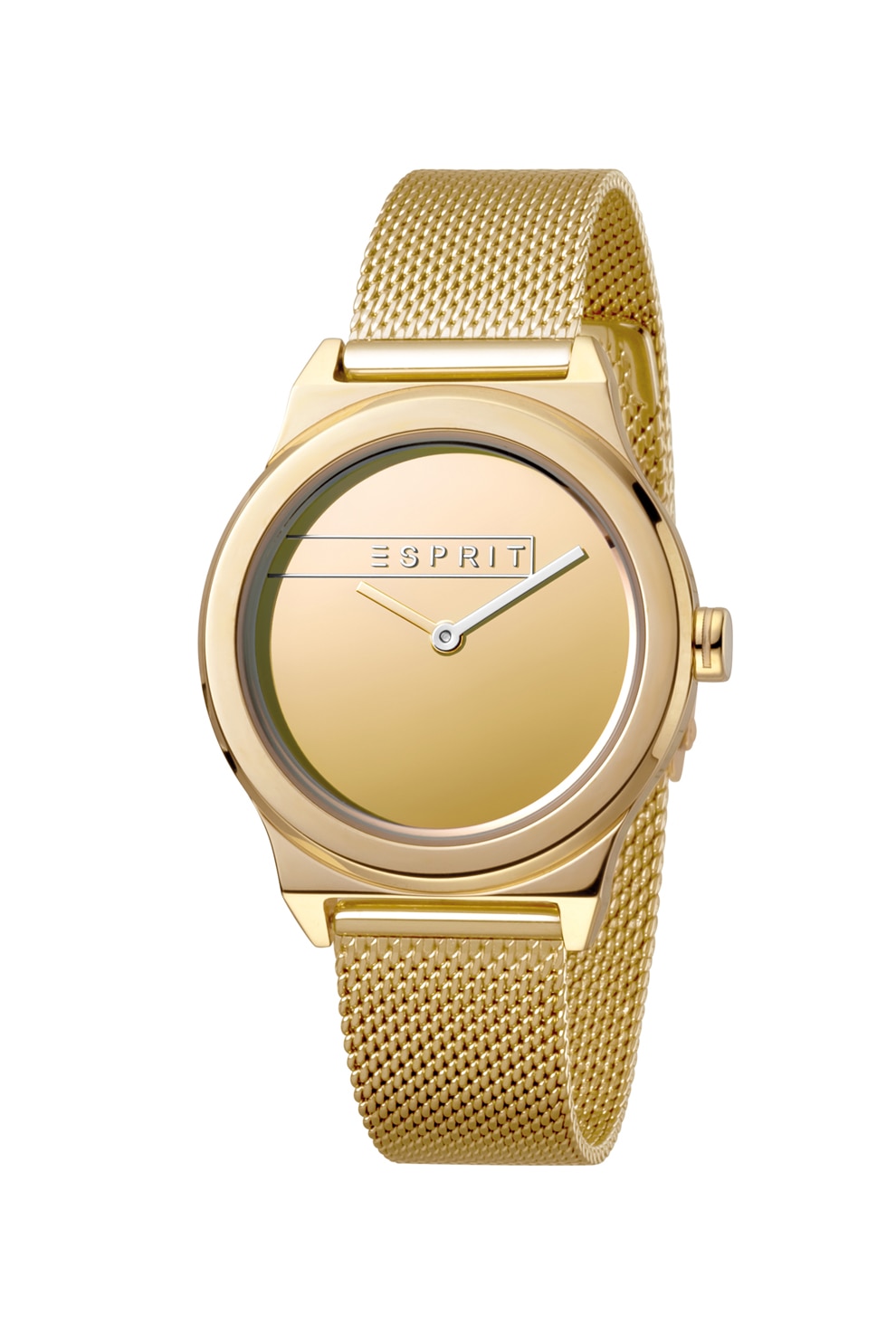 Esprit, Ceas cu bratara metalica tip plasa Magnolia, Auriu