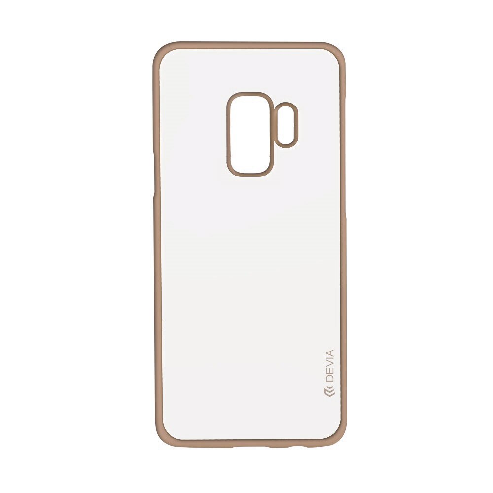 Husa silicon Devia Glitter Soft pentru Samsung Galaxy S9 Plus G965, Auriu