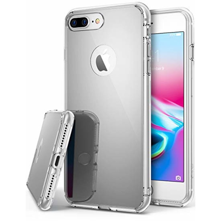 Калъф Apple iPhone 8 Plus, тип огледало MyStyle Elegance Luxury, сребрист