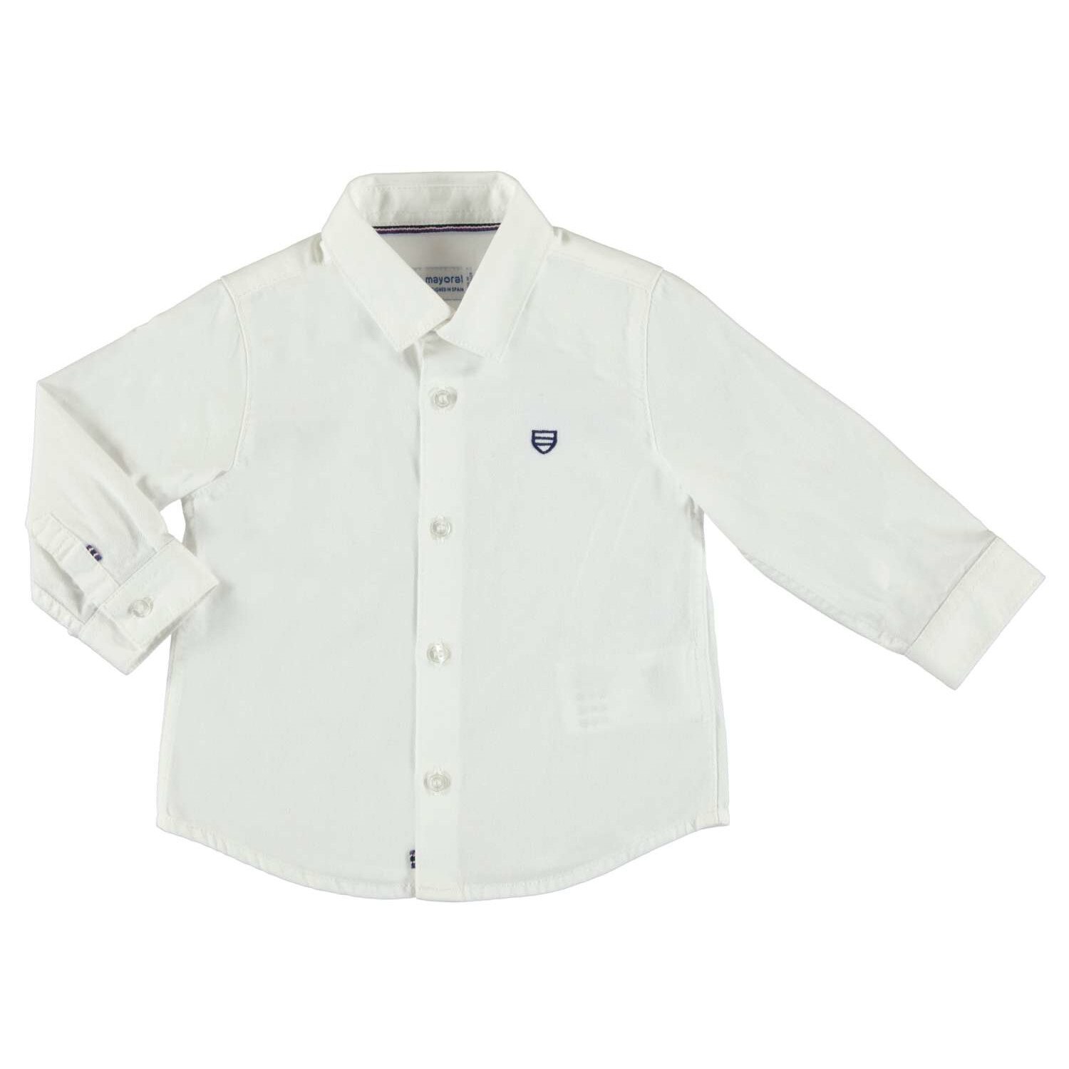 Camasa bebe cu maneca lunga, Alb