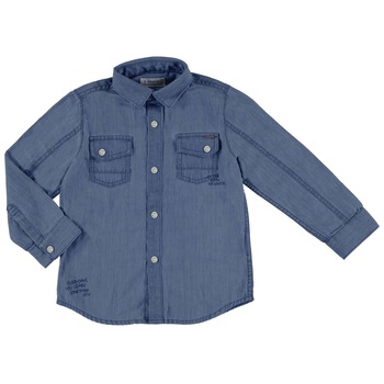 Camasa denim Mayoral cu maneca lunga pentru baieti, Denim, 122 CM Camasa denim Mayoral cu maneca lunga pentru baieti, Denim, 122 CM