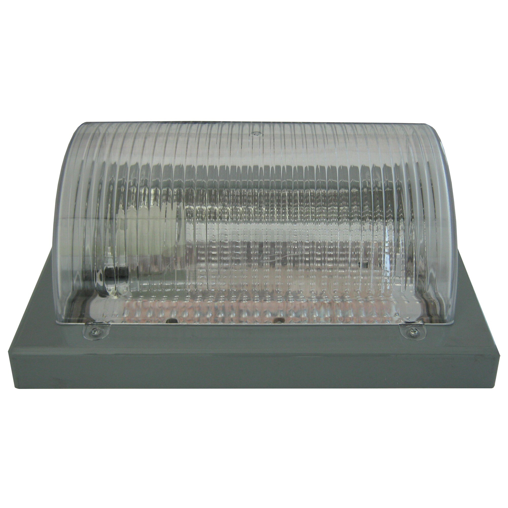 Aplica Mirsa Nemli Kare, Patrat, Gri, Transparent, E27, Ip65