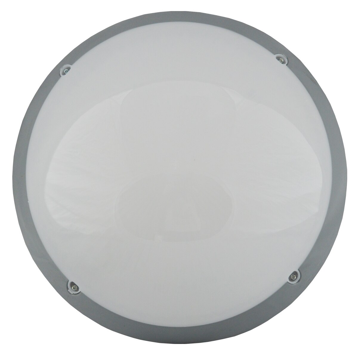 Aplica Mirsa Nemli, oval, gri, mat, E27, IP65 D:30cm
