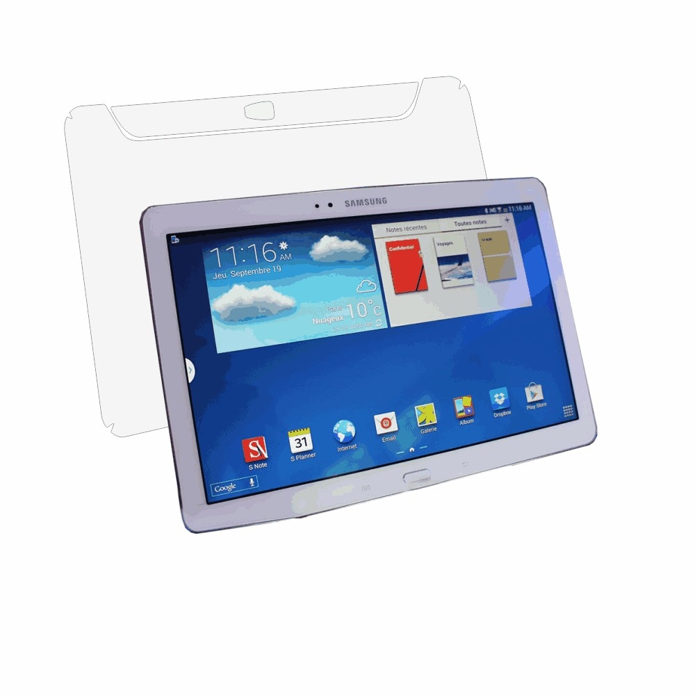 Folie de protectie Clasic Smart Protection Samsung Galaxy Note 10.1 old version spate,protectie completa spate+Smart Spray®,Smart Squeegee®,instructiuni instalare si microfibra incluse