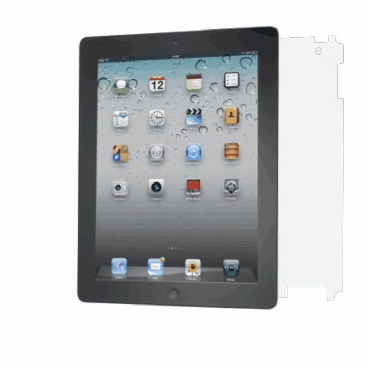 Folie de protectie Clasic Smart Protection Apple iPad 4 spate,protectie completa spate+Smart Spray®,Smart Squeegee®,instructiuni instalare si microfibra incluse