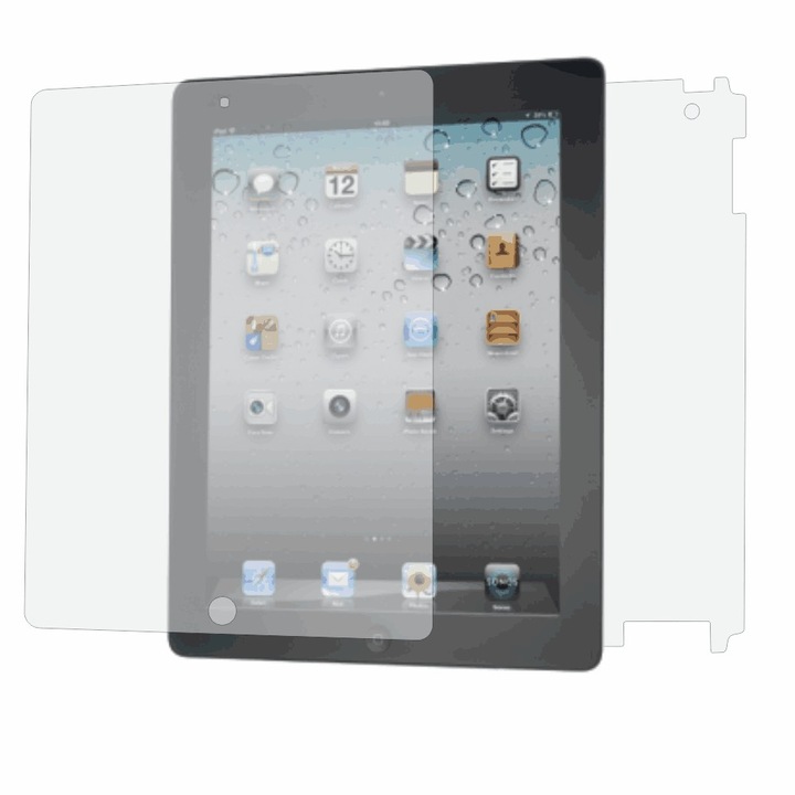 Folie de protectie Clasic Smart Protection Apple iPad 4 fullbody,protectie completa ecran si spate+Smart Spray®,Smart Squeegee®,instructiuni instalare si microfibra incluse