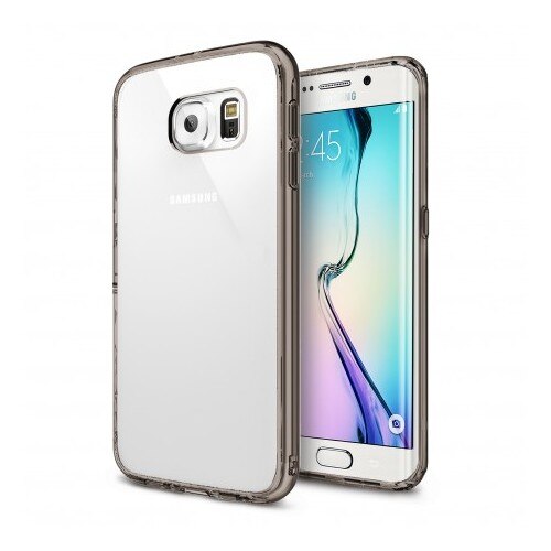 Ringke FUSION Samsung Galaxy S6 Edge SMOKE BLACK+BONUS Ringke Invisible Defender Screen Protector fata si spate