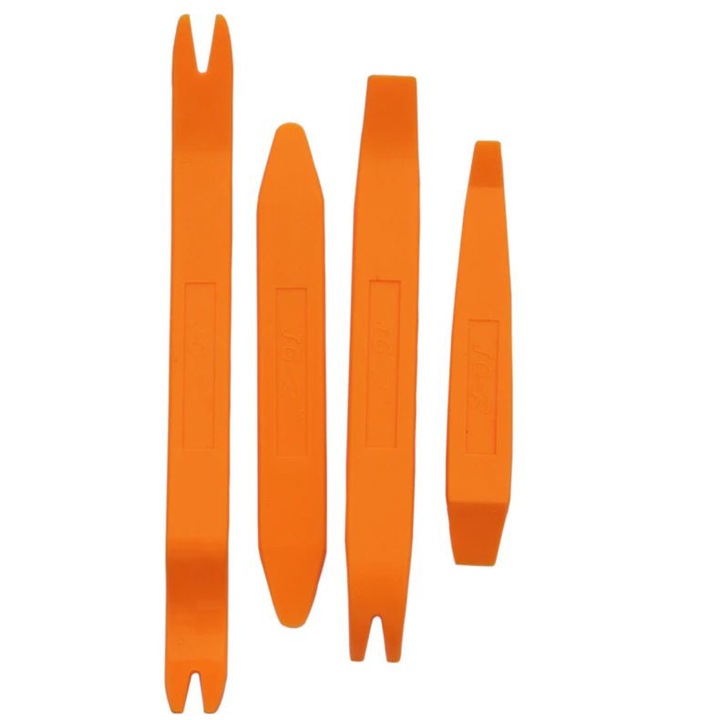 Kit Profesional 4 Piese pentru Demontat Cleme Tapiterie Auto