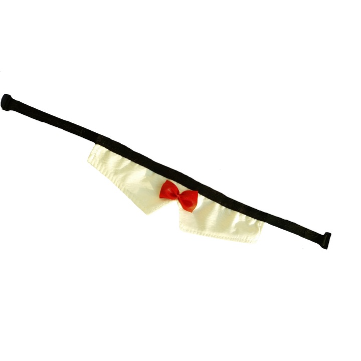 Guler cu papion BARON LUXURY Euroanimode, Alb XL