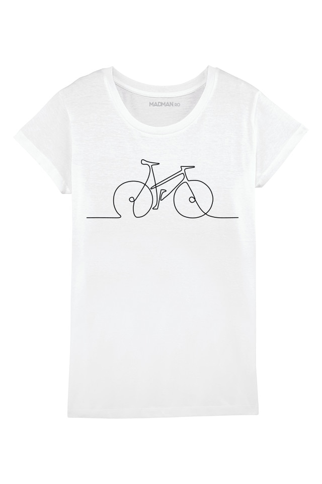 Tricou MADMAN, Bike Line, alb, Alb