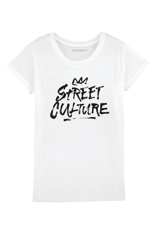 Tricou MADMAN, Street Culture, alb, Alb