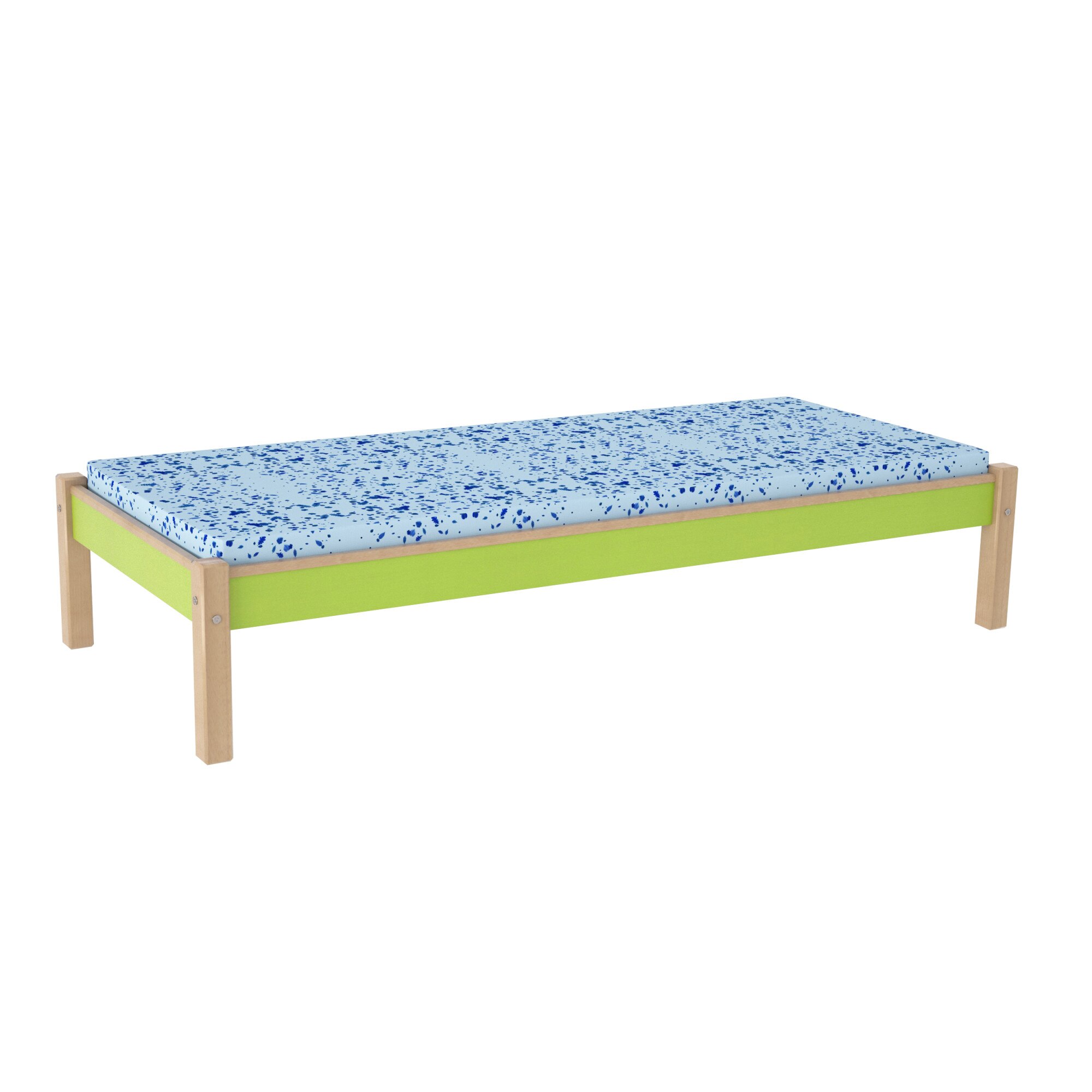Pat 190x80 cm, Pal Melaminat-FAG lemn masiv, Mobilier GENERATION-1-1
