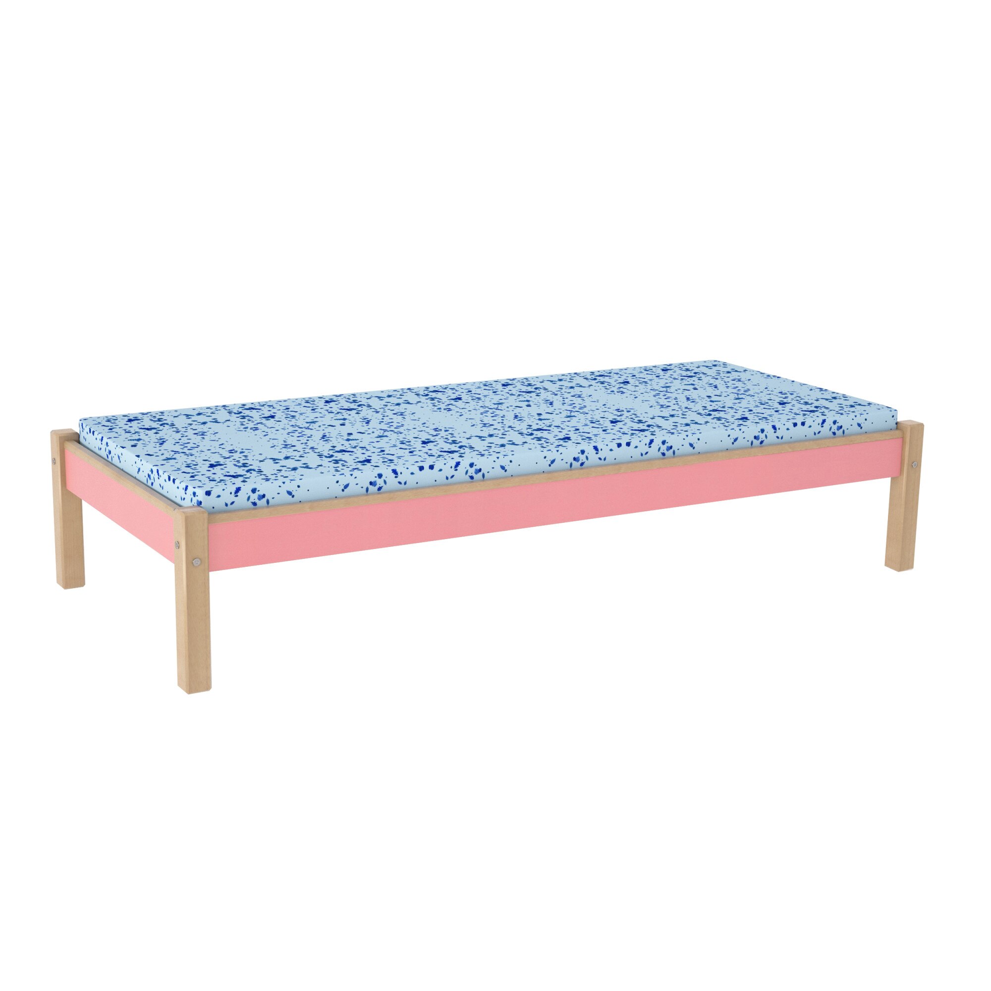 Pat 190x80 cm, Pal Melaminat-FAG lemn masiv, Mobilier GENERATION-3-1